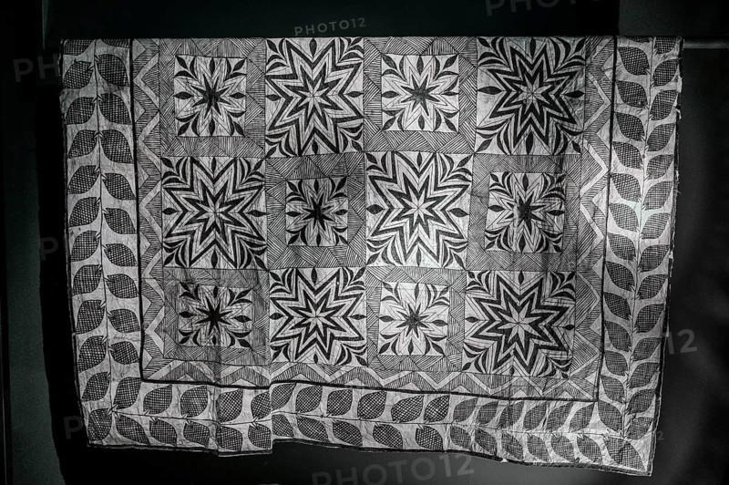Tapa cloth made from bark bast, South Sea Collection, Obergünzburg, Allgäu, Bavaria, Germany, Europe
