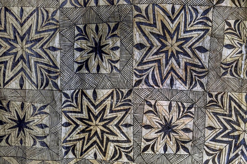 Tapa cloth made from bark bast, South Sea Collection, Obergünzburg, Allgäu, Bavaria, Germany, Europe