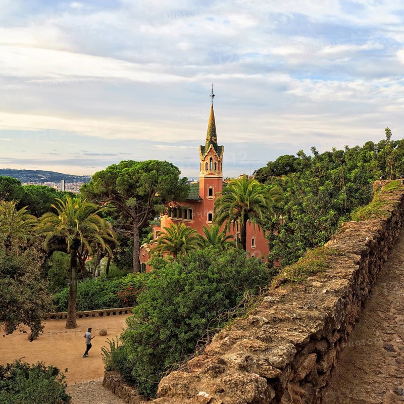 Gaudi House Museum, Gaudi's home, Park Güell, Barcelona, Spain, Europe