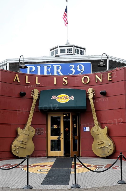 Hardrock Cafe at Pier 39, Fisherman's Wharf, San Francisco, California, USA, North America