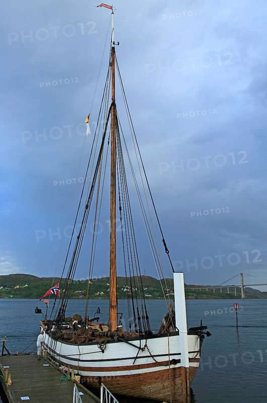 Old traditional sailing boat at Rorvik, Norway, Europe