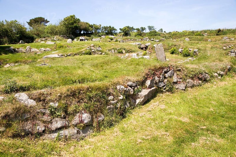 Carn Euny prehistoric village, Cornwall, England, UK