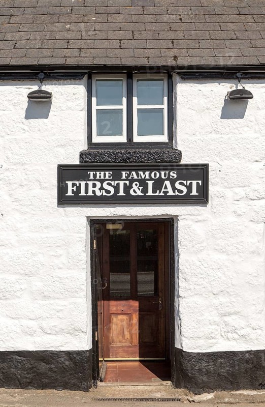 The Famous First and Last pub, Sennen village, Land's End, Cornwall, England, UK