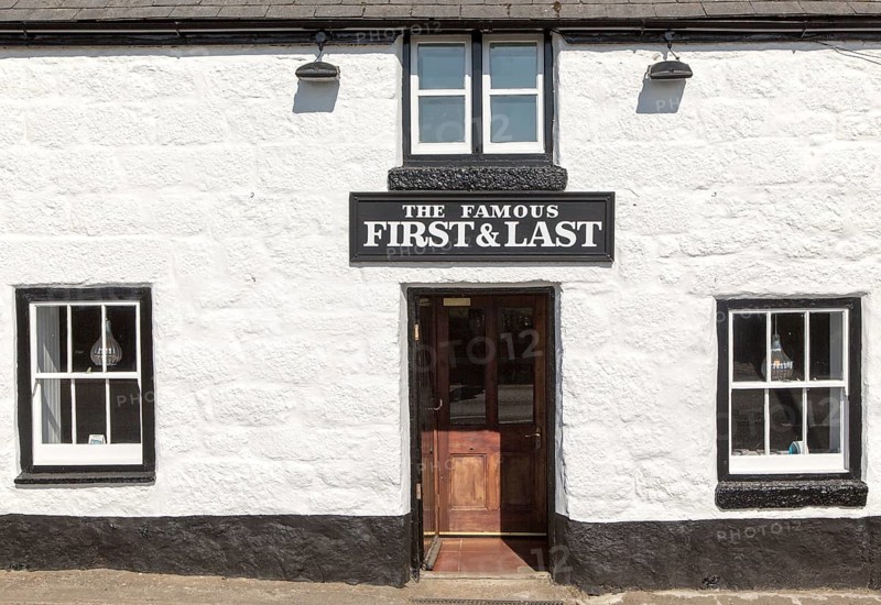 The Famous First and Last pub, Sennen village, Land's End, Cornwall, England, UK