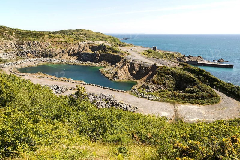 Dean Quarry, near St Keverne, Lizard Peninsula, Cornwall, England, UK