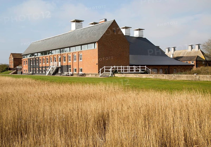 Concert Hall at Snape Maltings in converted industrial building, Suffolk, England, UK