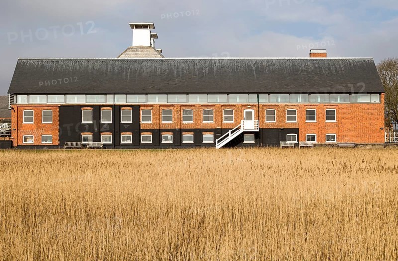 Concert Hall at Snape Maltings in converted industrial building, Suffolk, England, UK