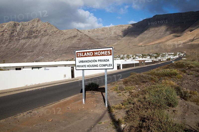 Private housing development of holiday homes La Caleta de Famara, Lanzarote, Canary islands, Spain, Europe