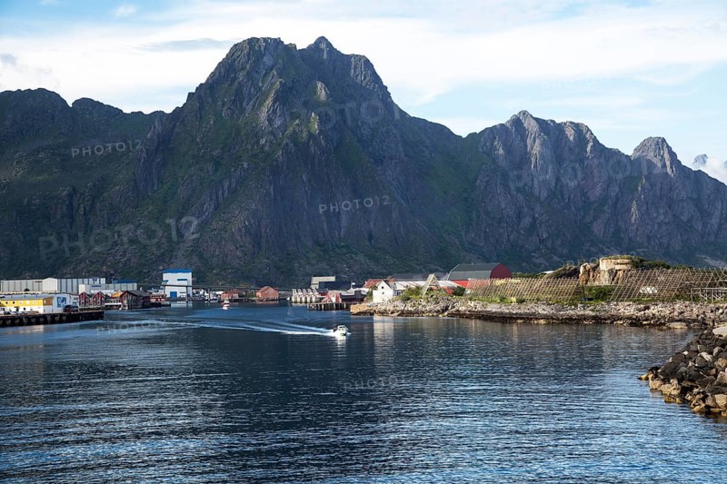Harbour at Svolvaer, Lofoten Islands, Nordland, Norway, Europe