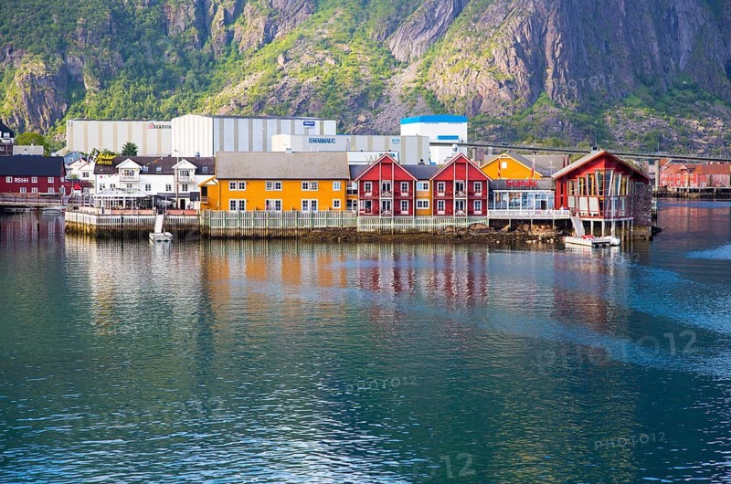 Harbour at Svolvaer, Lofoten Islands, Nordland, Norway, Europe