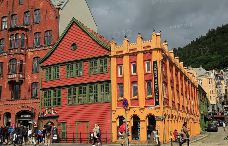 The Hanseatic museum building, Bryggen area, city centre of Bergen, Norway, Europe