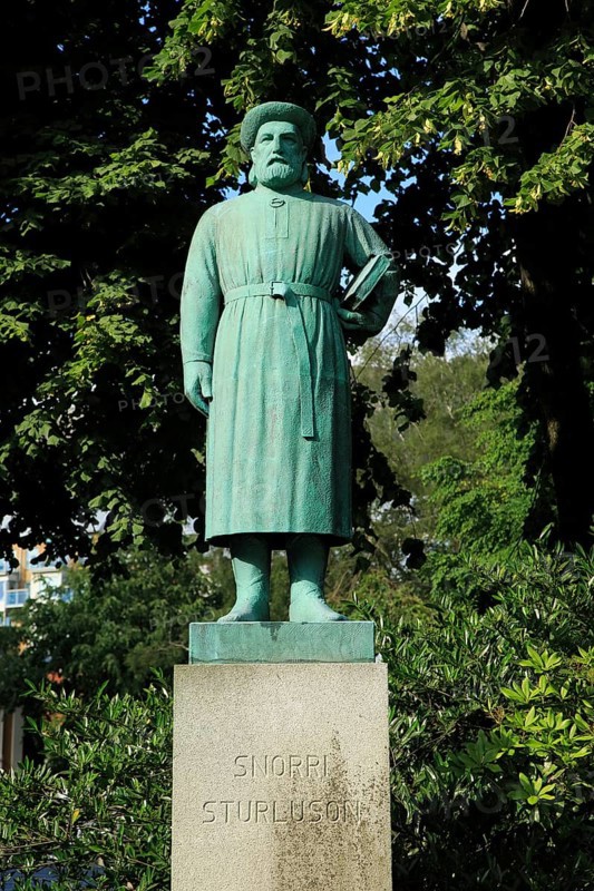 Snorri Sturluson, Icelandic historian, poet, and politician, statue in city of Bergen, Norway lived 1179 ? 1241