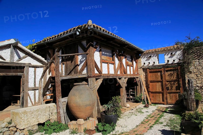 Bodega Museo Maserof restaurant vineyard, near Xalo or Jalon, Marina Alta, Alicante province, Spain, Europe