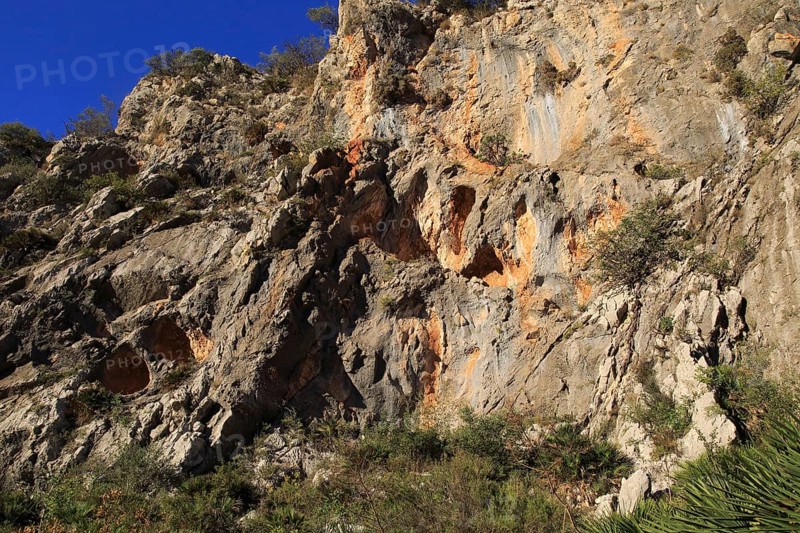 The Sanctuary of Pla de Petracos, near Castell de Castells, Marina Alta, Alicante province, Spain site of Neolithic rock paintings