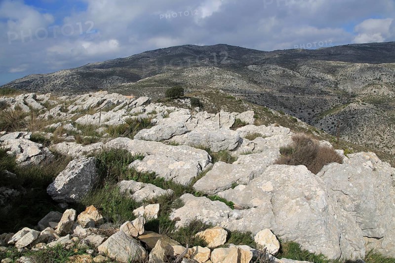 Carboniferous limestone karst scenery, near Benimaurell, Vall de Laguar, Marina Alta, Alicante province, Spain, Europe