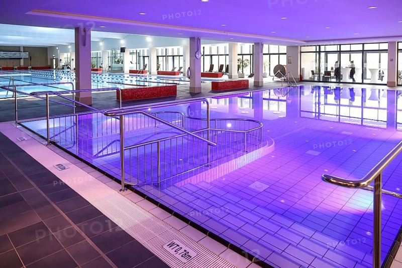 View of the reopened Tiergarten municipal swimming pool, Berlin, 22/01/2024