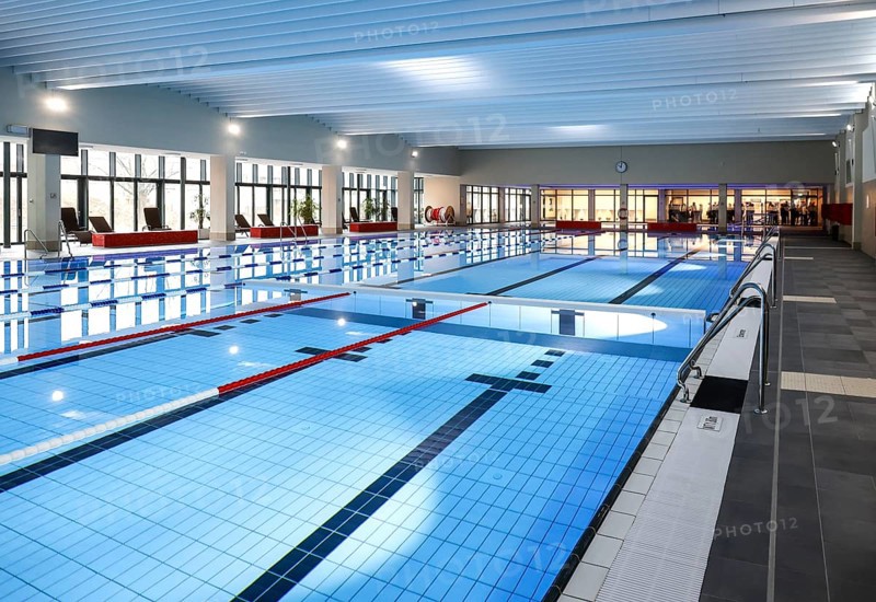 Swimming pool of the reopened Tiergarten municipal swimming pool, Berlin, 22/01/2024