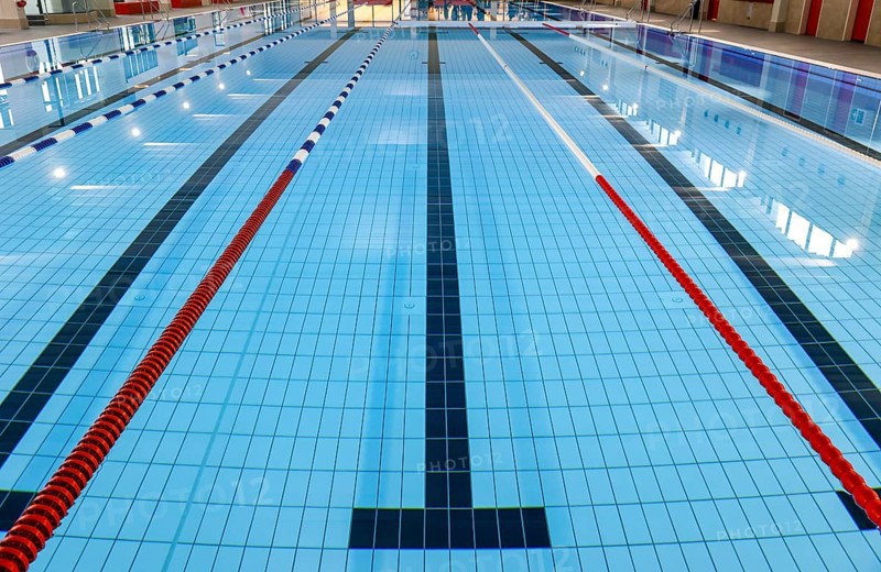 Swimming pool of the reopened Tiergarten municipal swimming pool, Berlin, 22/01/2024