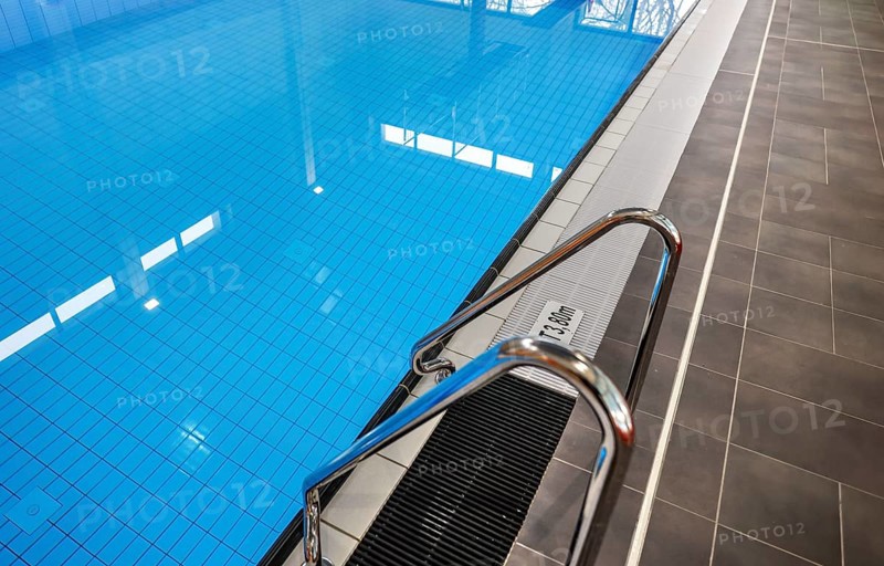 Swimming pool of the reopened Tiergarten municipal swimming pool, Berlin, 22/01/2024