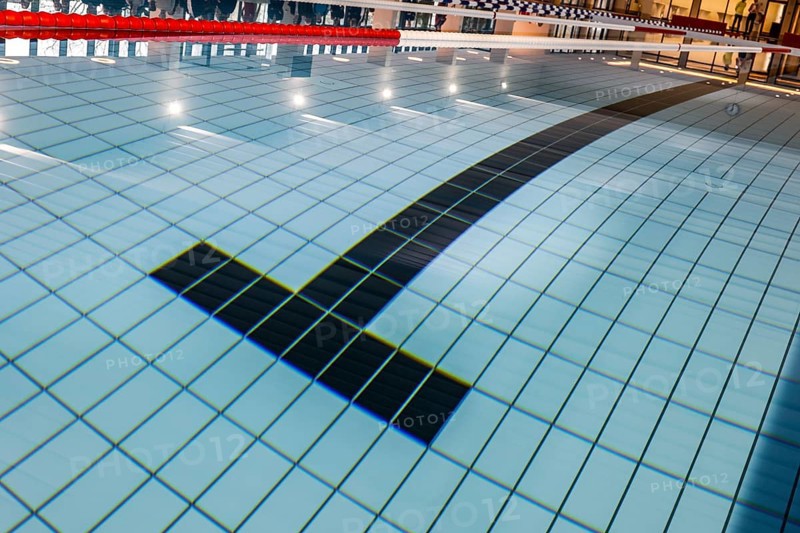 Swimming pool of the reopened Tiergarten municipal swimming pool, Berlin, 22/01/2024