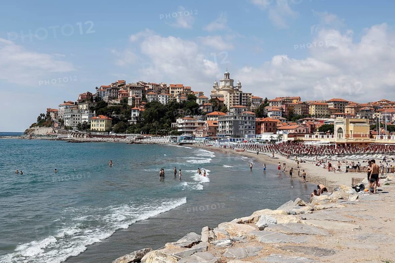 Porto Maurizio beach in Imperia, 01/06/2022