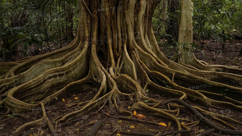 Rain forest, trees, Tangkoko National Park Sulawesi Indonesia