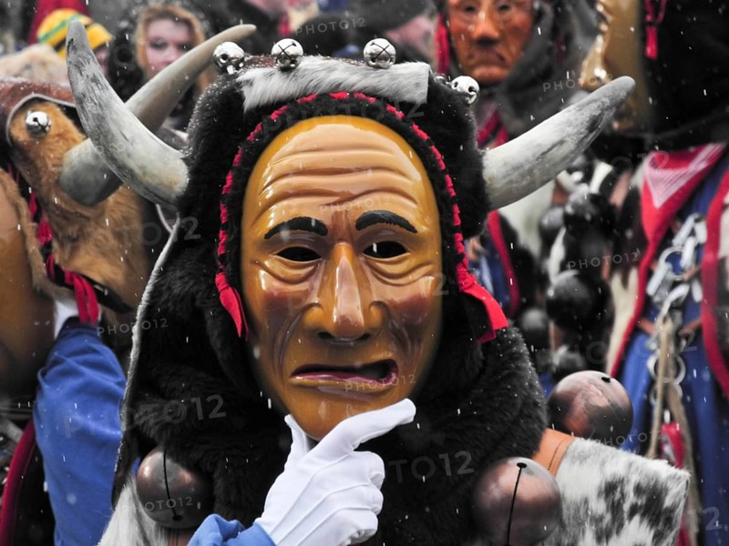 Mask, parade of the Swabian-Alemannic carnival in Villingen-Schwenningen, Baden-Württemberg, Germany, Europe