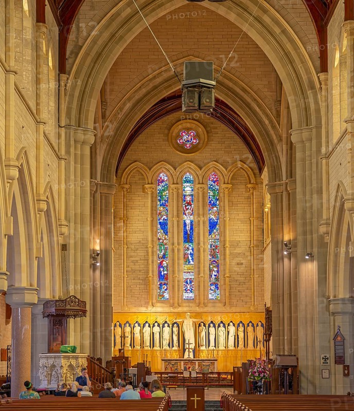 Anglican Cathedral of the Holy Trinity inside Hamilton Bermuda
