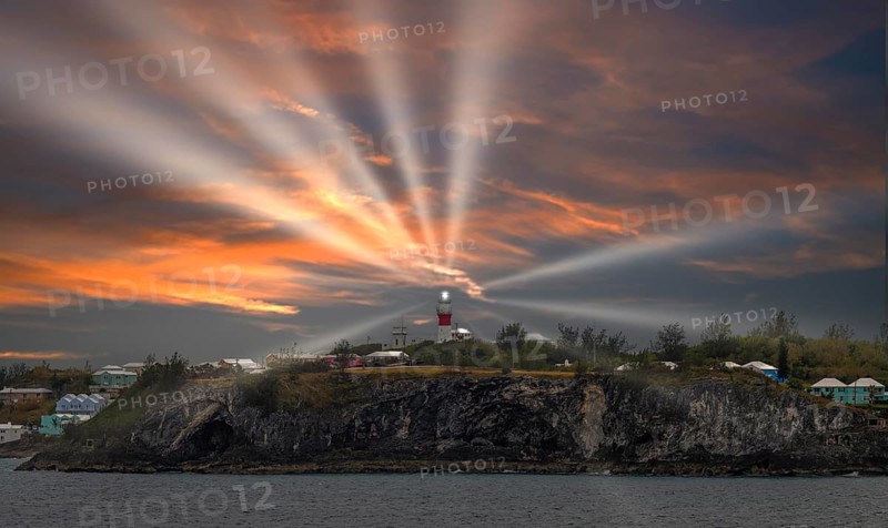 Lighthouse Bermuda evening mood