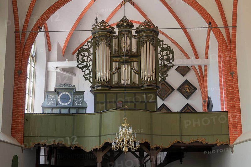 Organ of the Protestant Reformed Church in Krummhörn-Hinte, Germany, Europe