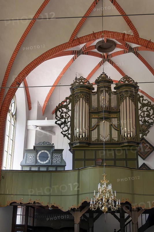 Organ of the Protestant Reformed Church in Krummhörn-Hinte, Germany, Europe