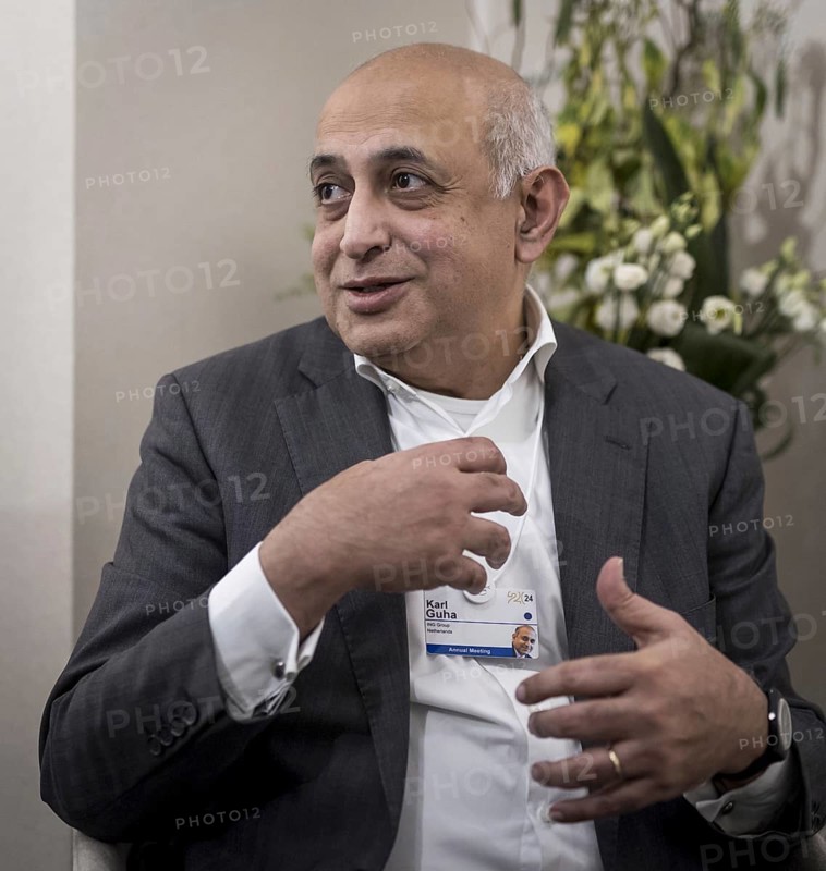 Karl Guha, Chairman of the Supervisory Board of ING, pictured during the World Economic Forum in Davos