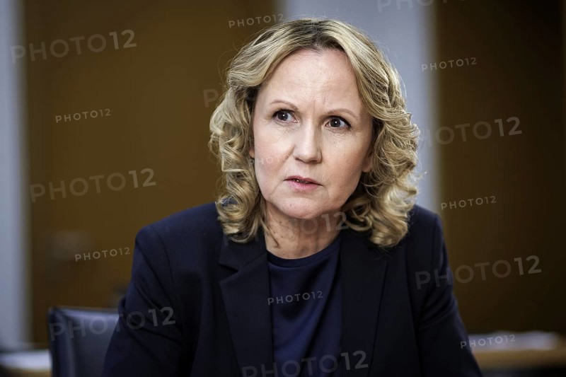 Steffi Lemke, Federal Minister for the Environment, Nature Conservation, Nuclear Safety and Consumer Protection (Alliance 90/The Greens), recorded during an interview in Berlin, 11 January 2024