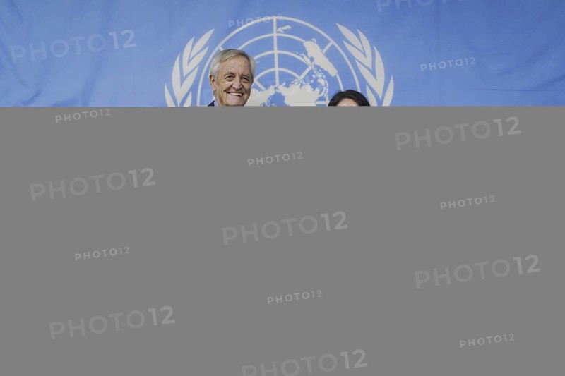 (R-L) Annalena Bärbock (Alliance 90/The Greens), Federal Foreign Minister, and Nicholas Haysom, Head of the UN Mission in South Sudan UNMISS, photographed during a joint meeting in Juba, 26 January 2024. Bärbock is visiting Kenya and South Sudan as part of her trip to East Africa / Photographed on behalf of the Federal Foreign Office