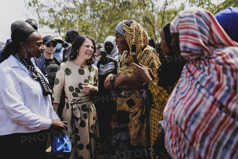 Annalena Bärbock (Alliance 90/The Greens), Federal Foreign Minister, photographed during a visit to the Gorom refugee settlement southwest of Juba, 26 January 2024. Bärbock is visiting Kenya and South Sudan as part of her trip to East Africa / Photographed on behalf of the Federal Foreign Office