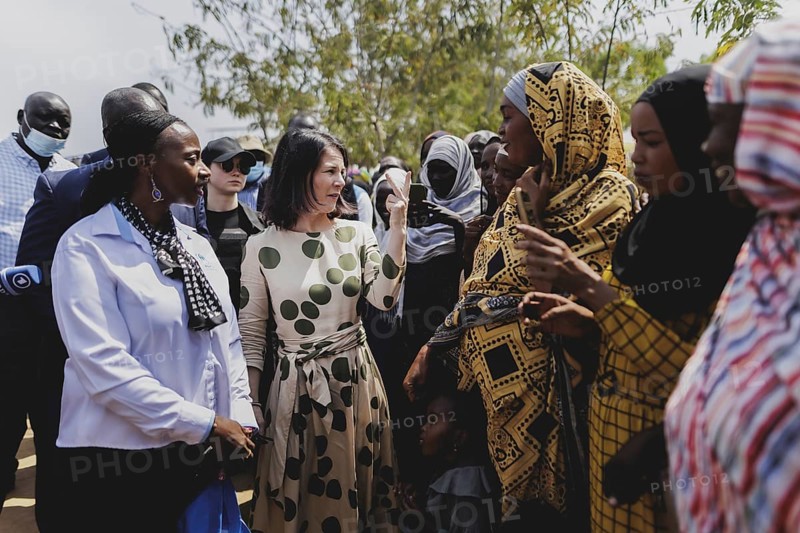 Annalena Bärbock (Alliance 90/The Greens), Federal Foreign Minister, photographed during a visit to the Gorom refugee settlement southwest of Juba, 26 January 2024. Bärbock is visiting Kenya and South Sudan as part of her trip to East Africa / Photographed on behalf of the Federal Foreign Office