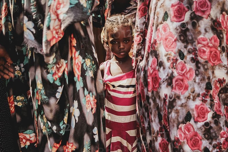 A girl from Sudan, photographed in the Gorom refugee settlement southwest of Juba, 26 Jan. 2024 / Photographed on behalf of the Federal Foreign Office