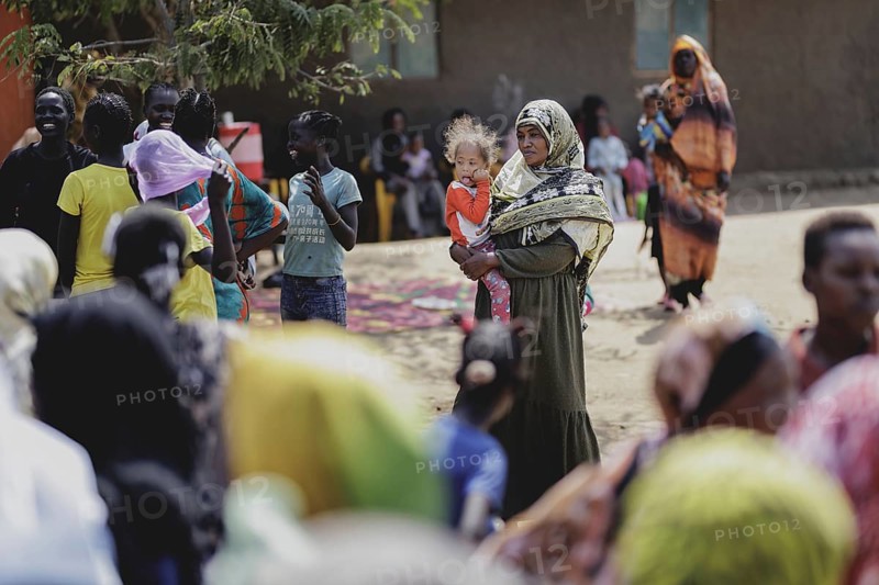 Residents of the Gorom refugee settlement southwest of Juba, 26 Jan. 2024 / Photographed on behalf of the Federal Foreign Office