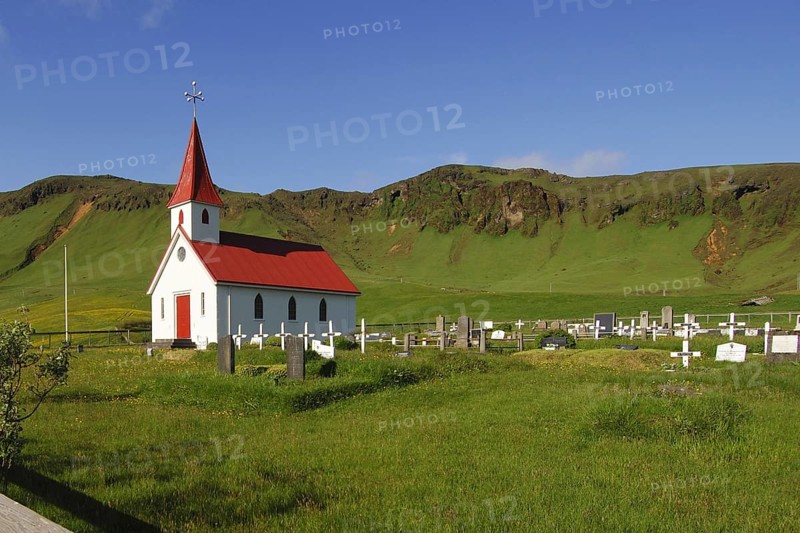 The little church at Reynir (Reyniskirkja) near Vik, southern Iceland