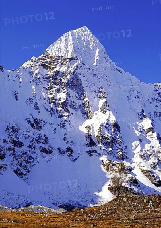 Wedge Peak from Pang Pema in the Kangchenjunga region of east Nepal