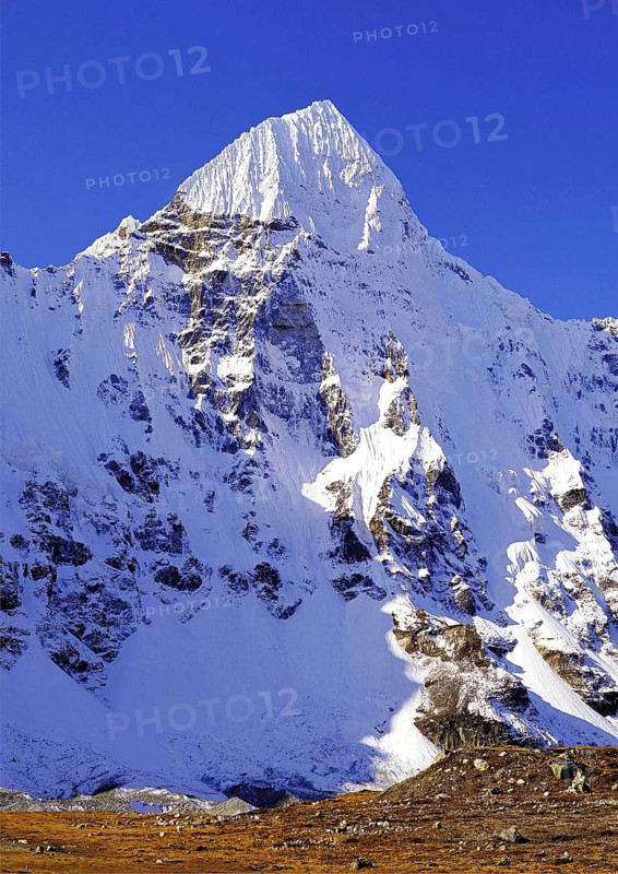 Wedge Peak from Pang Pema in the Kangchenjunga region of east Nepal