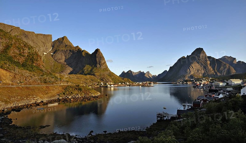 The town of Reine in the early morning, Lofoten Islands, north-west Norway