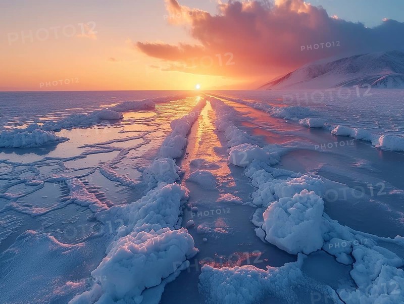 Salt lake for lithium extraction in South America, AI generated