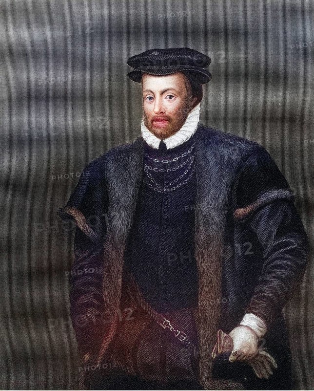 Edward North 1496-1564, First Lord North English jurist and parliamentary clerk. From the book Lodge's British Portraits published in London 1823, Historic, digitally restored reproduction from a 19th century original, Record date not stated