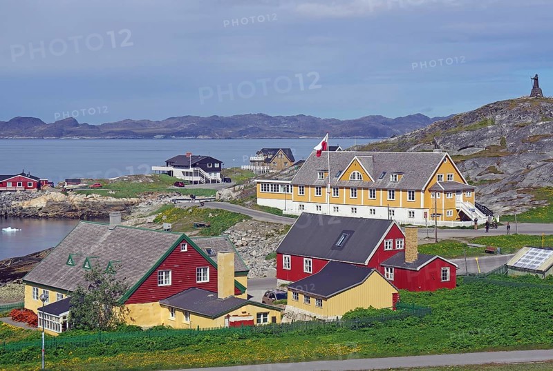 Old town of Nuuk, Greenlandic capital, Greenland, Denmark, North America