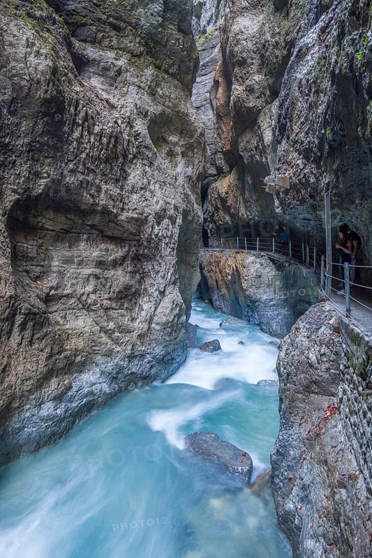 Partnachklamm Gorge, Garmisch-Partenkirchen, Upper Bavaria, Bavaria, Germany, Europe