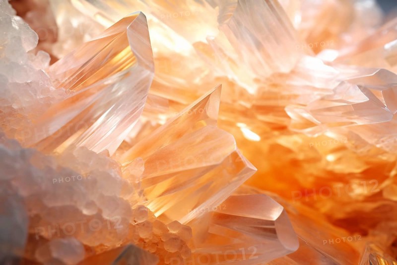 Close up of Calcite crystal. KI generiert, generiert AI generated