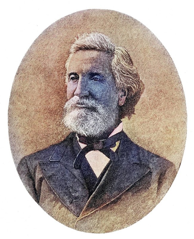 John Townsend Trowbridge, 1827-1916, American author. From the book The Masterpiece Library of Short Stories, America, Volume 15, Historical, digitally restored reproduction from a 19th century original, Record date not stated