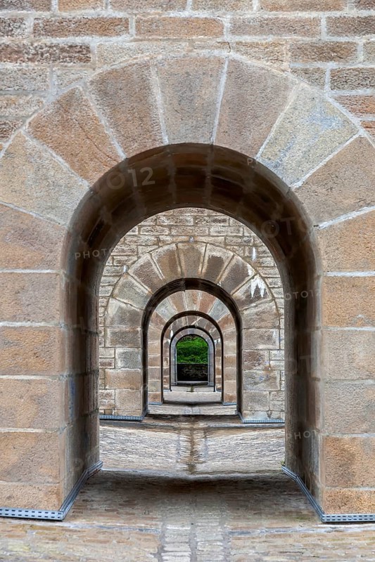 Viaduc de Morlaix, viaduct, circular arch bridge with two storeys, Morlaix, Finistere, Brittany, France, Europe