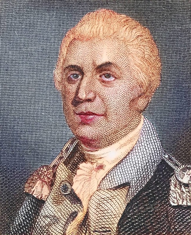 James Mitchell Varnum 1748, 1789, American lawyer and general during the American Revolutionary War. From the book Gallery of Historical Portraits, published around 1880, Historical, digitally restored reproduction from a 19th century original, Record date not stated